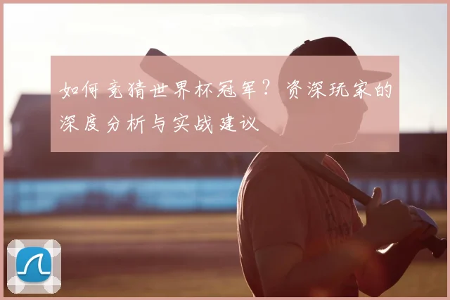 如何竞猜世界杯冠军？资深玩家的深度分析与实战建议